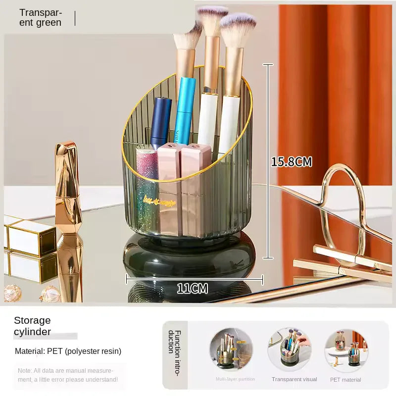 Makeup Brush Storage Organizer with Multi-Compartment