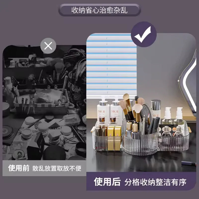 Makeup Organizer Box for Vanity - Clear Storage