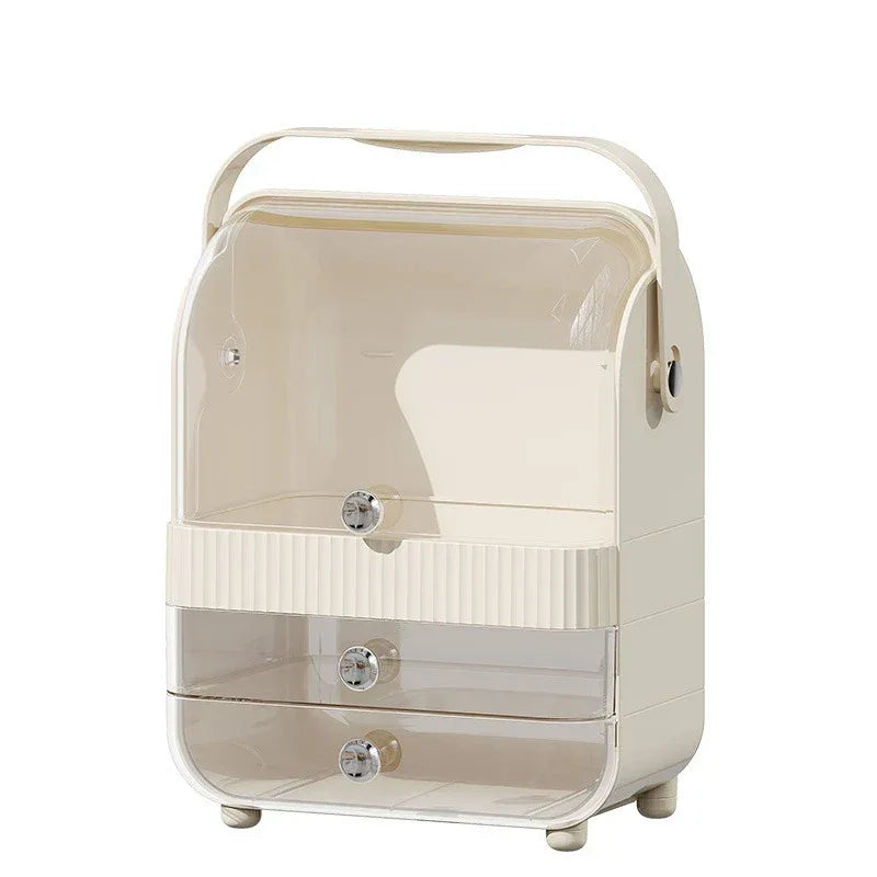 Makeup Organizer Storage with Drawers - Clear Cover