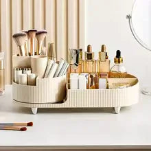 Makeup Organizer with Compartments - Cosmetic Storage Rack