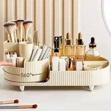 Makeup Organizer with Compartments - Cosmetic Storage Rack
