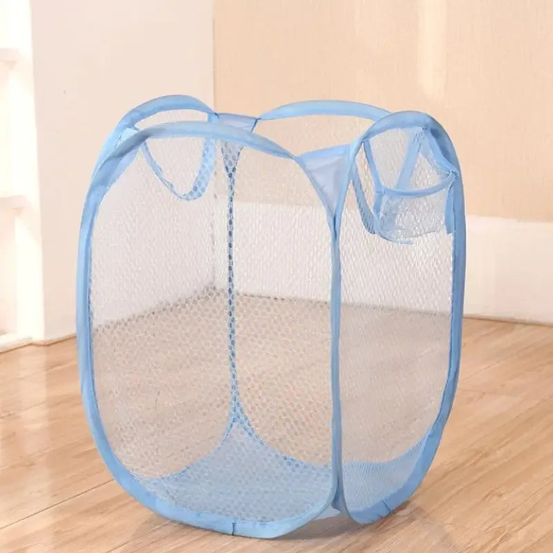 Mesh Foldable Laundry Basket – Lightweight & Portable