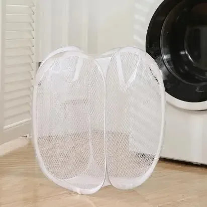 Mesh Foldable Laundry Basket – Lightweight & Portable