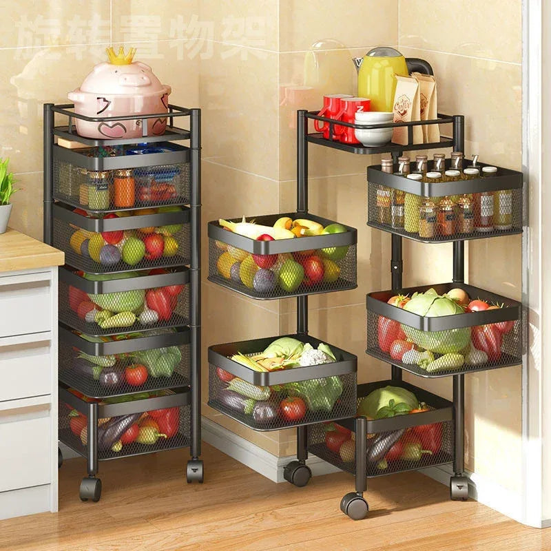 Metal Kitchen Storage Basket for Fruit and Vegetables