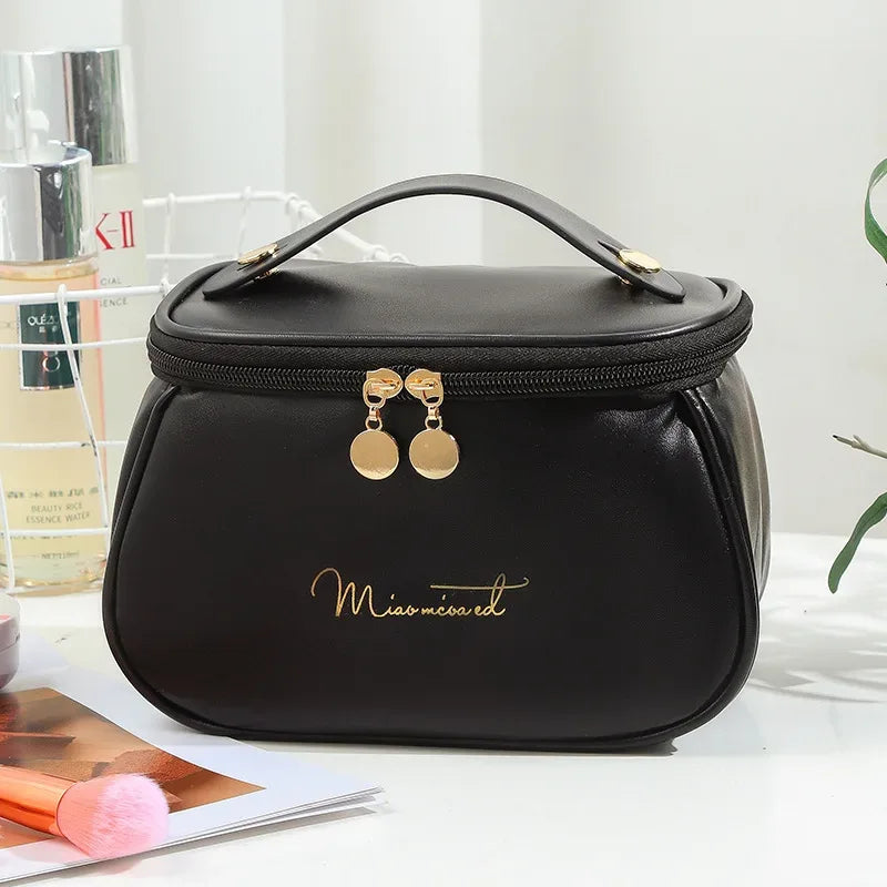 Portable Makeup Case with Zipper - Stylish & Compact
