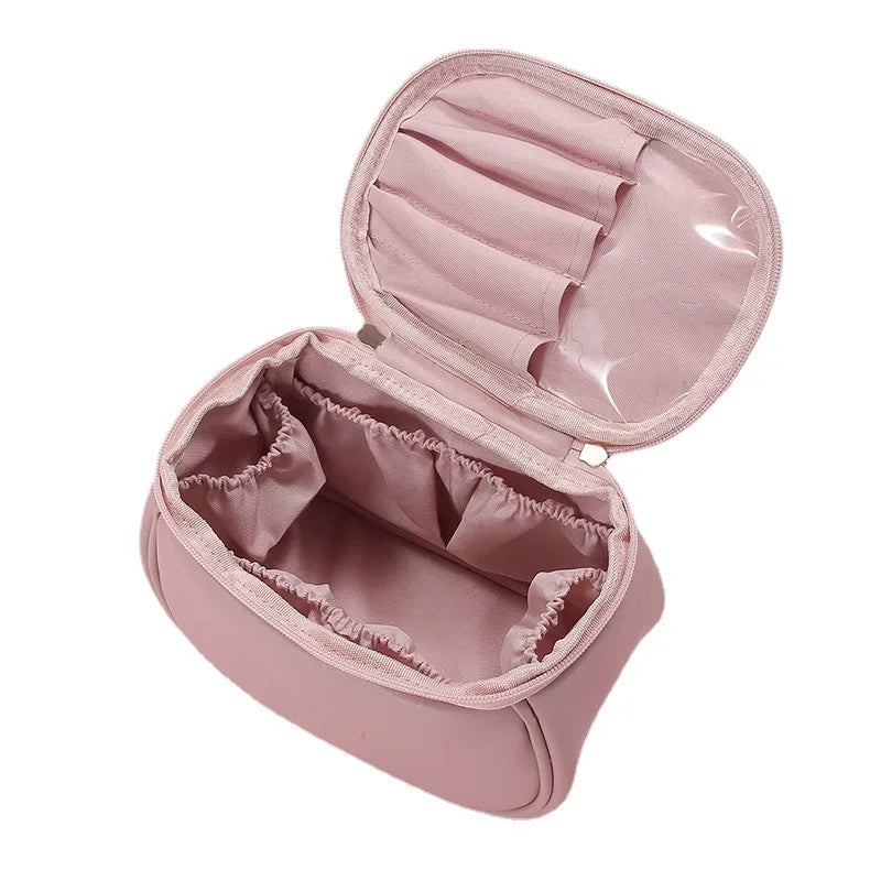 Portable Makeup Case with Zipper - Stylish & Compact