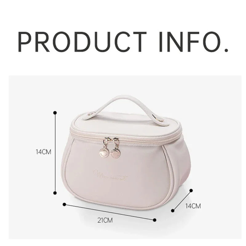 Portable Makeup Case with Zipper - Stylish & Compact