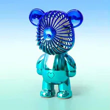 Mini Cartoon Bear Fan - Cute Portable Cooler