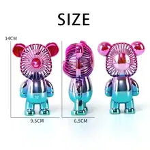 Mini Cartoon Bear Fan - Cute Portable Cooler