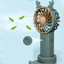 Mini Fan with Phone Stand - Portable & Cute