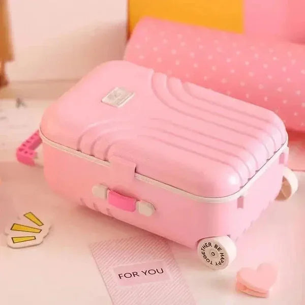 Mini Musical Jewelry Box in Cute Suitcase Design