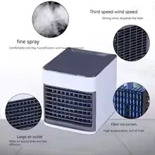 Mini Portable Air Conditioner with Adjustable Fan