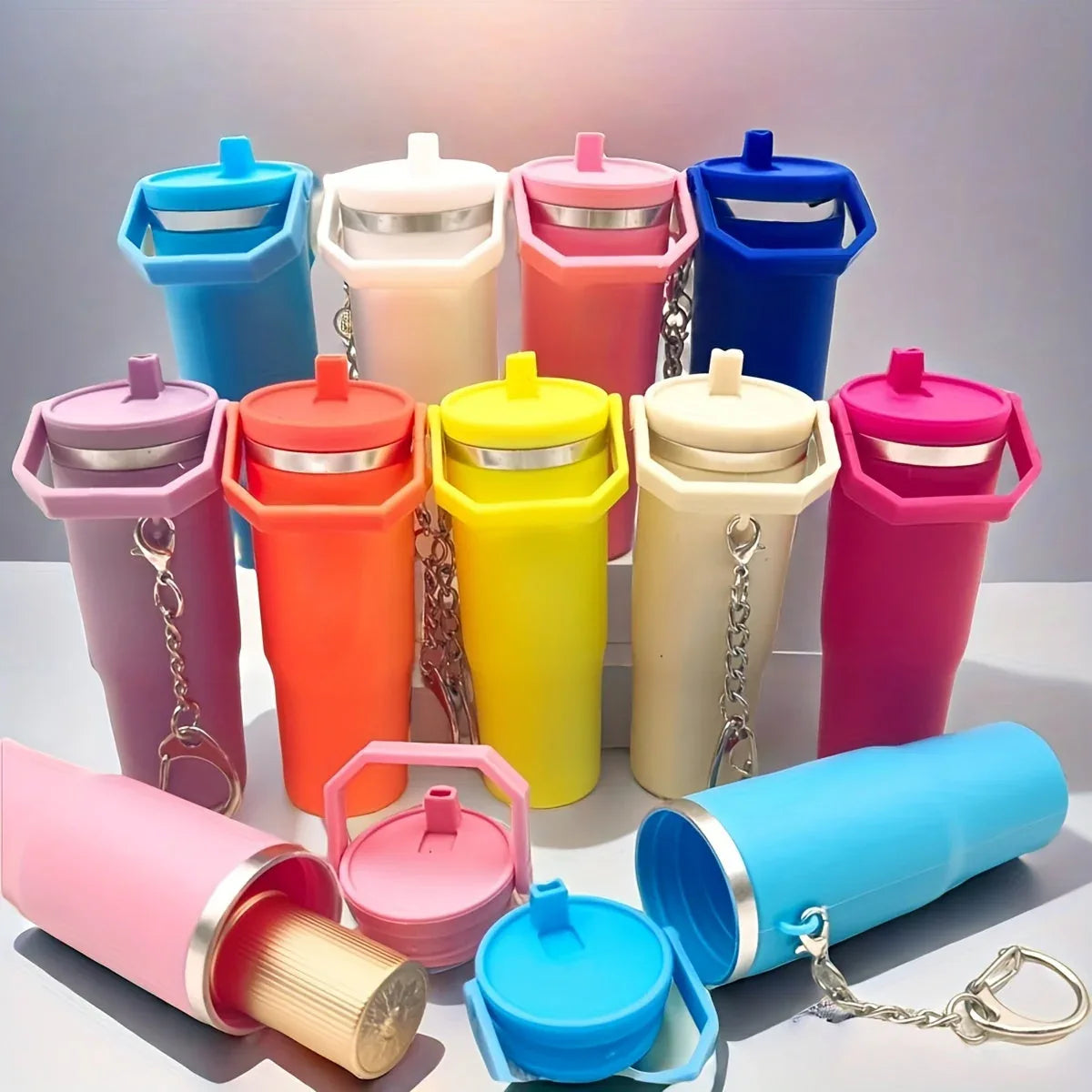 Colorful Mini Tumbler Keychain