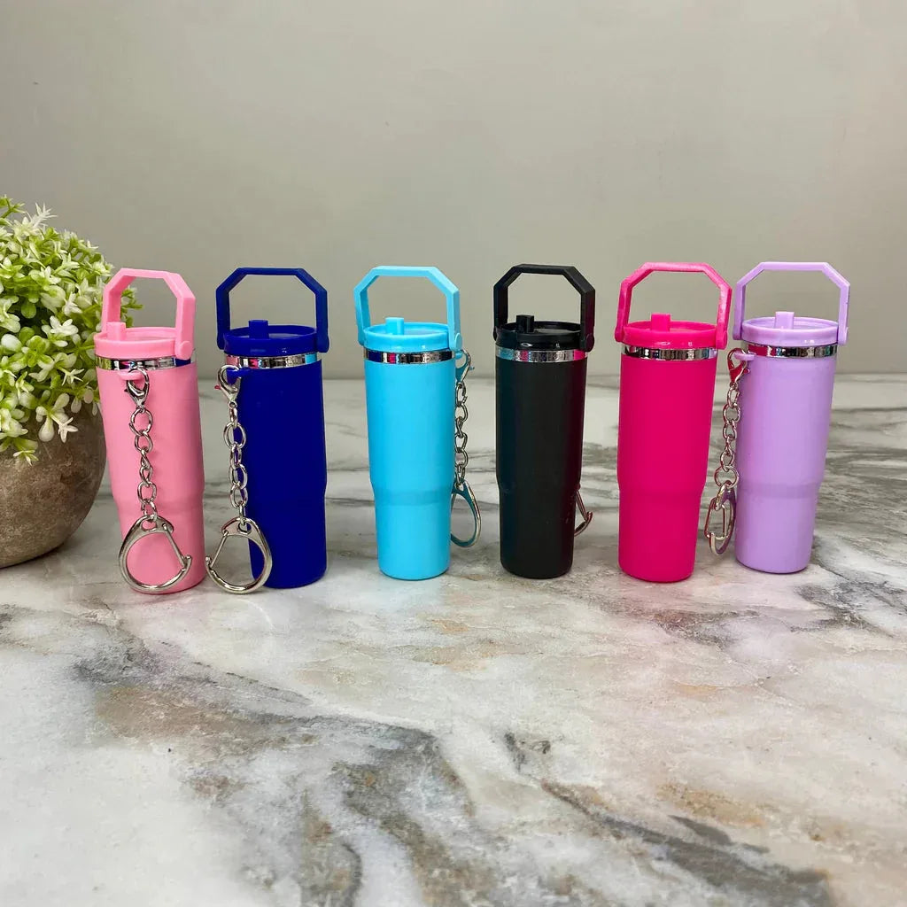 Colorful Mini Tumbler Keychain