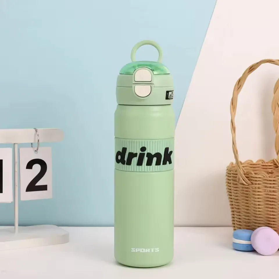 Stainless Steel Sports Water Bottle - Durable & Leakproof