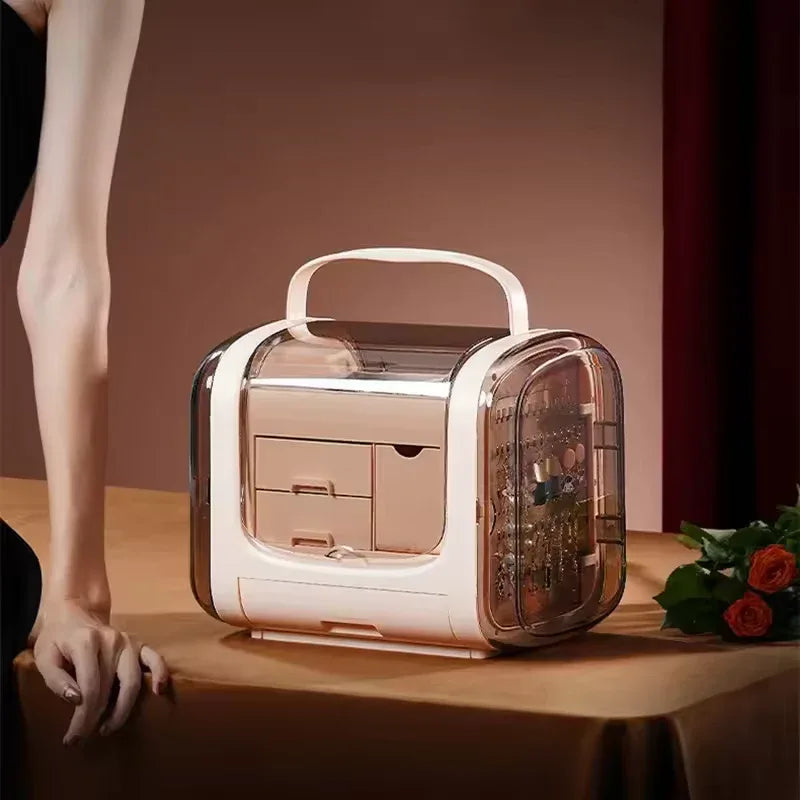Modern Jewelry Storage Box with Drawers