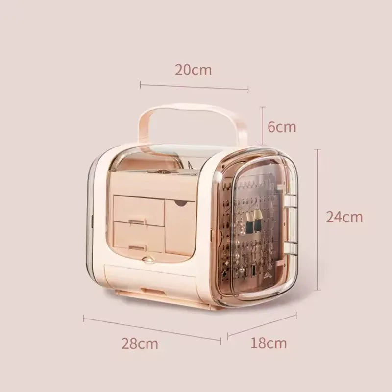 Modern Jewelry Storage Box with Drawers
