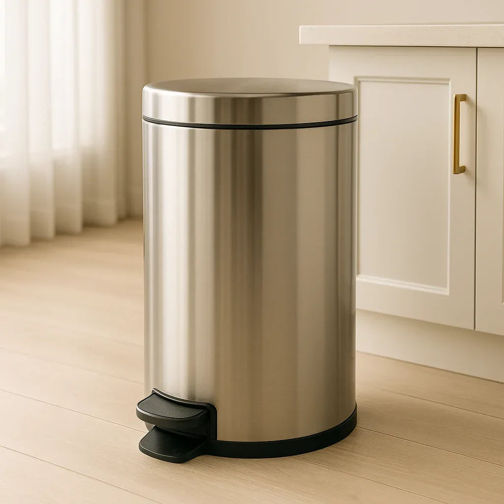 Premium Stainless Steel Pedal Bin 12L – Soft-Close