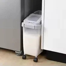 Moisture Proof Rice Storage Container with Wheels