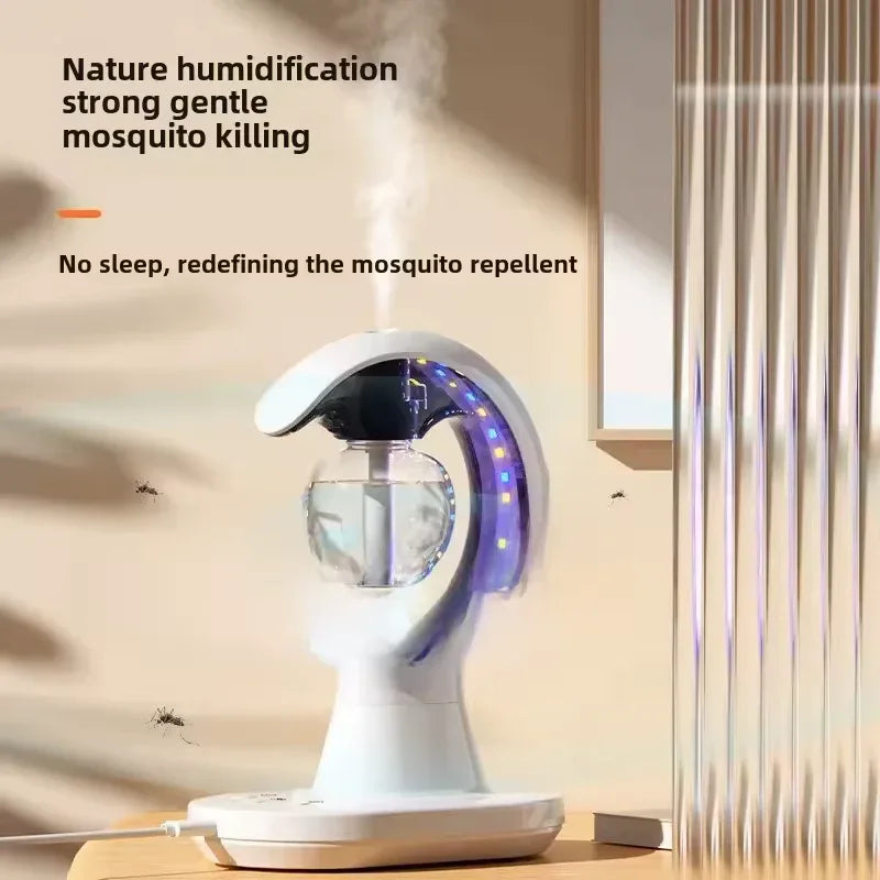 Moon Shaped Humidifier Night Lamp with Mosquito Repellent