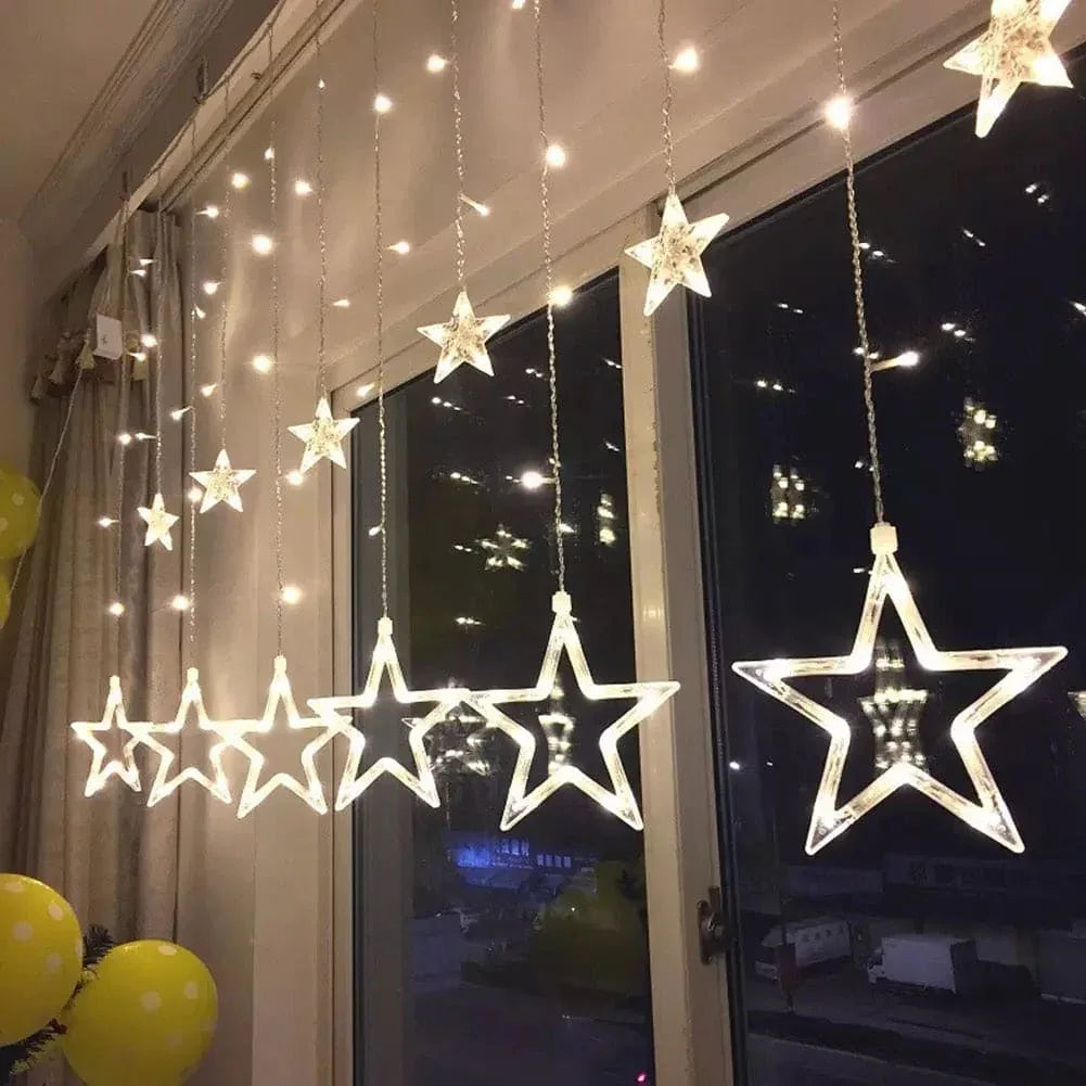 Moon Star Curtain Lights for Home Decor