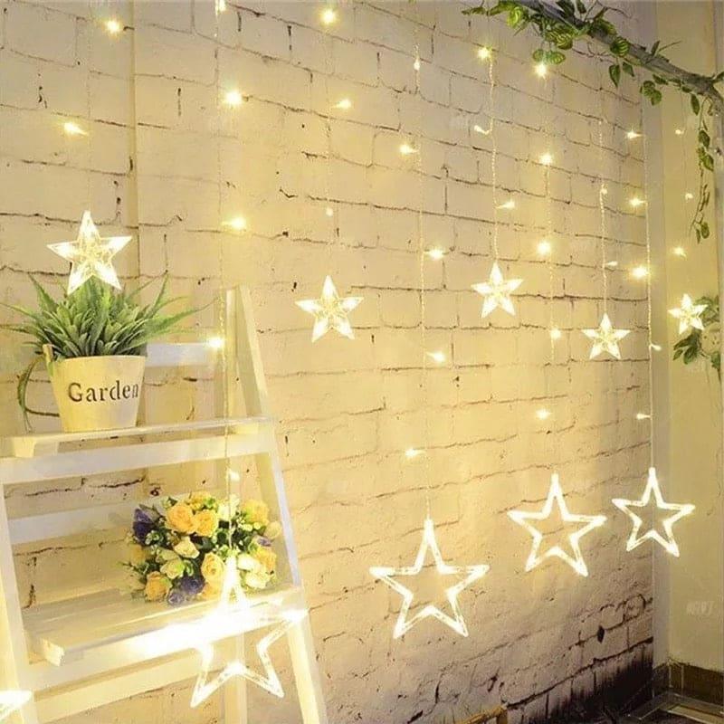 Moon Star Curtain Lights for Home Decor