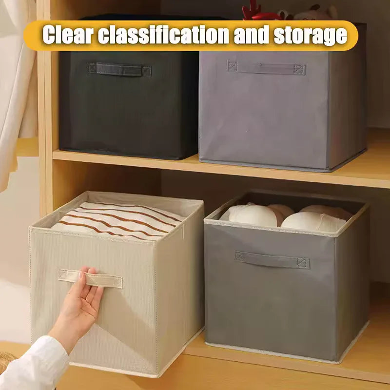 Non-Woven Storage Basket with Handle - Durable & Foldable