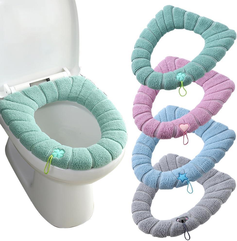 Washable Toilet Seat Cover for Easy Cleaning and Comfortable Stretching