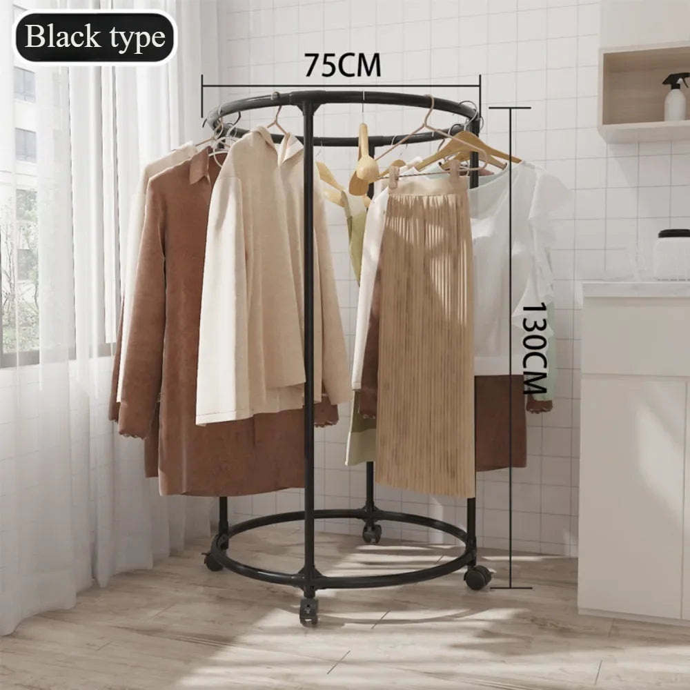 Multi Functional Coat Hanger for Clothes - Rolling Living Room Organizer (Random colour)