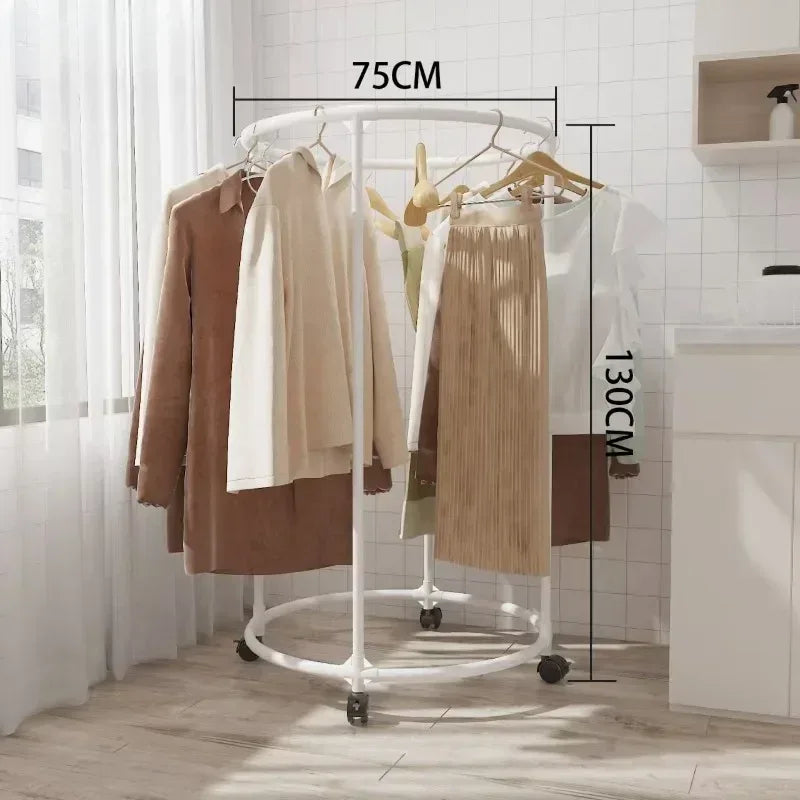 Multi Functional Coat Hanger for Clothes - Rolling Living Room Organizer (Random colour)