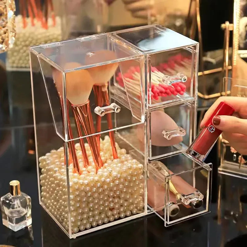 Multi-Functional Cosmetic Organizer with Drawers