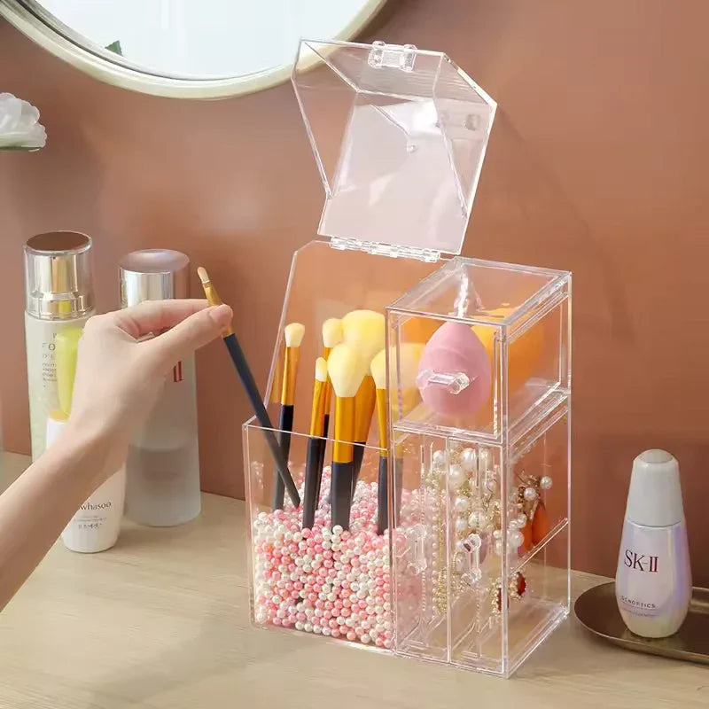 Multi-Functional Cosmetic Organizer with Drawers