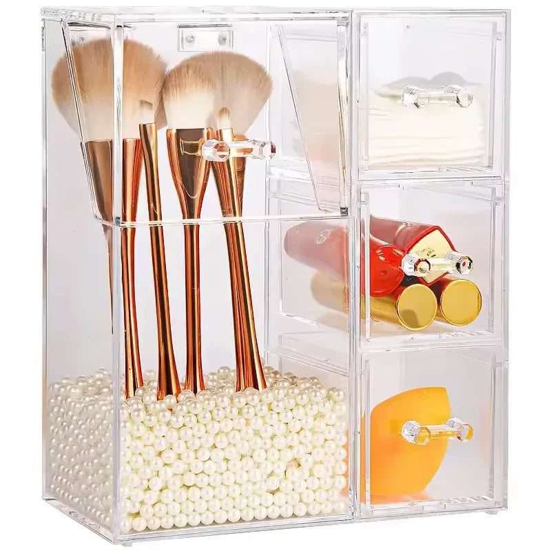 Multi-Functional Cosmetic Organizer with Drawers