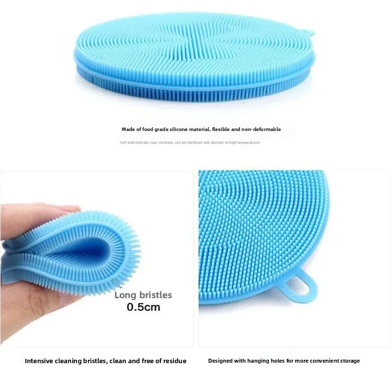 Pack of 4 Multi-Functional Kitchen Scrubber - Soft Silicone