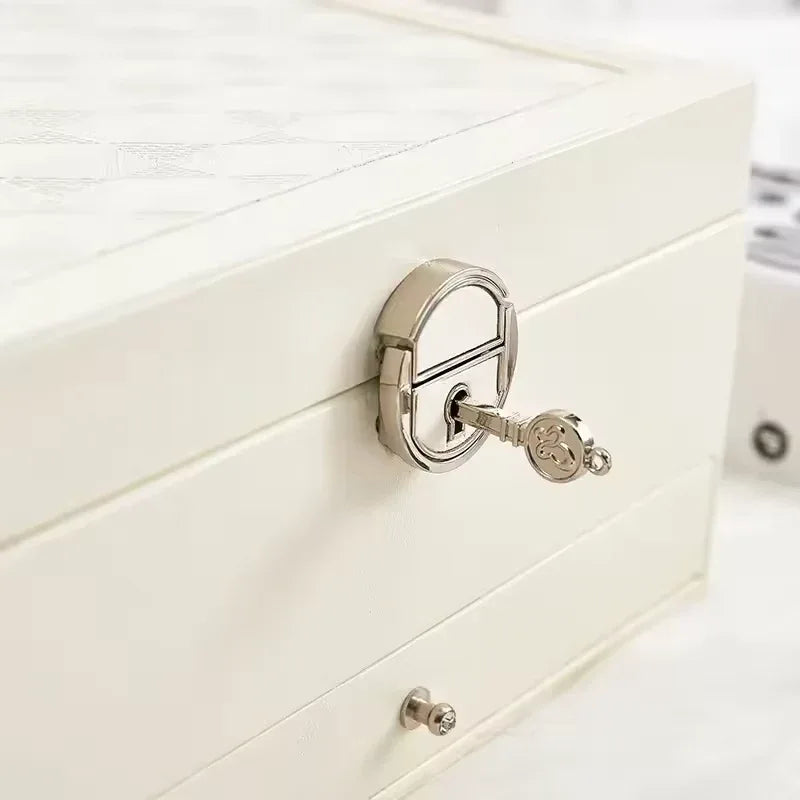 Multi-Layer Jewelry Storage Case with Drawers