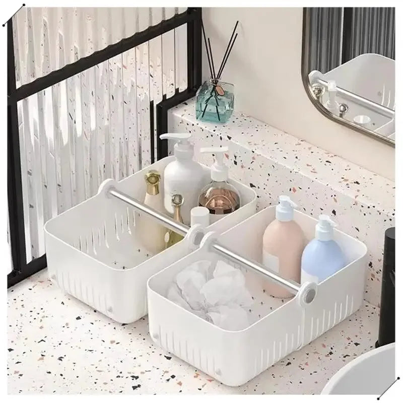 Multi-Purpose Bathroom Organizer Basket - Durable & Spacious