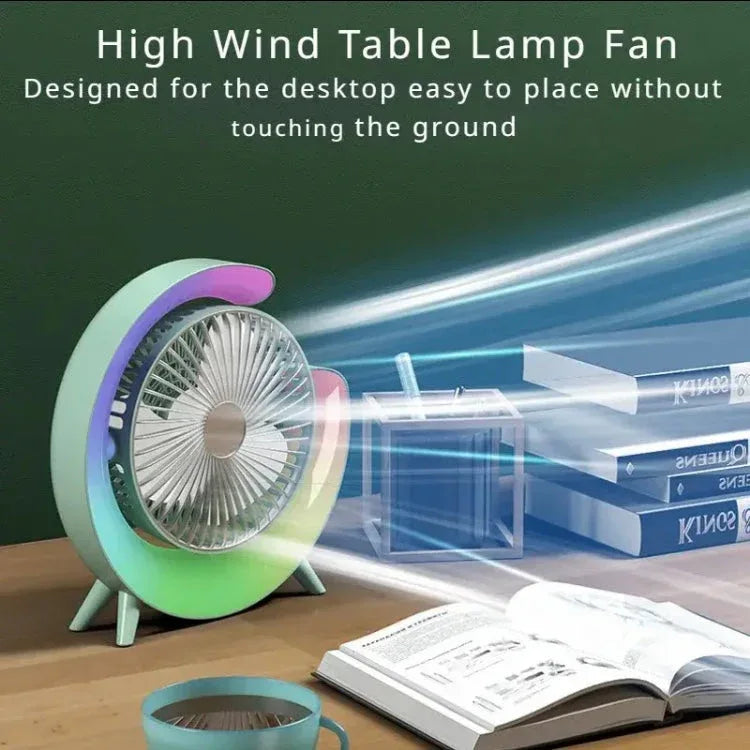 Multifunction Desktop Fan with LED Light