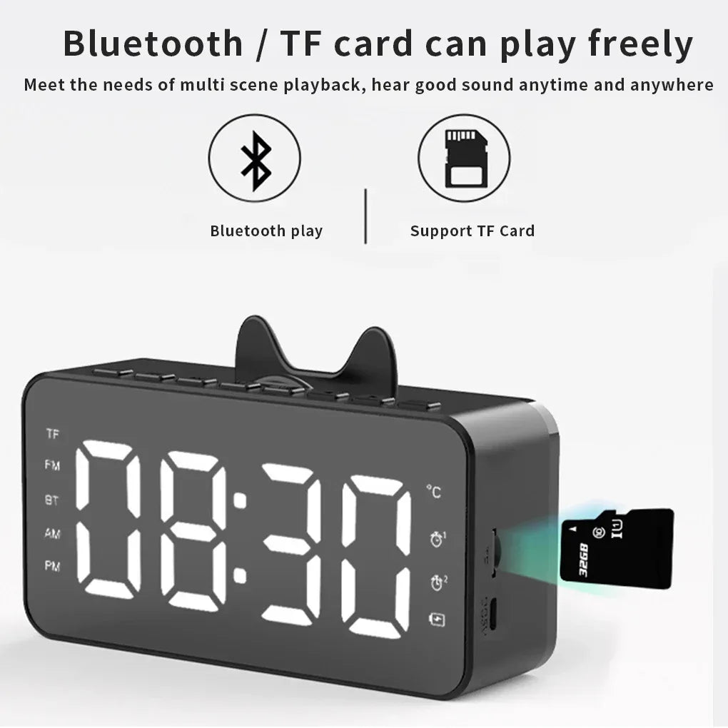 Multifunctional Alarm Clock with Temperature Display