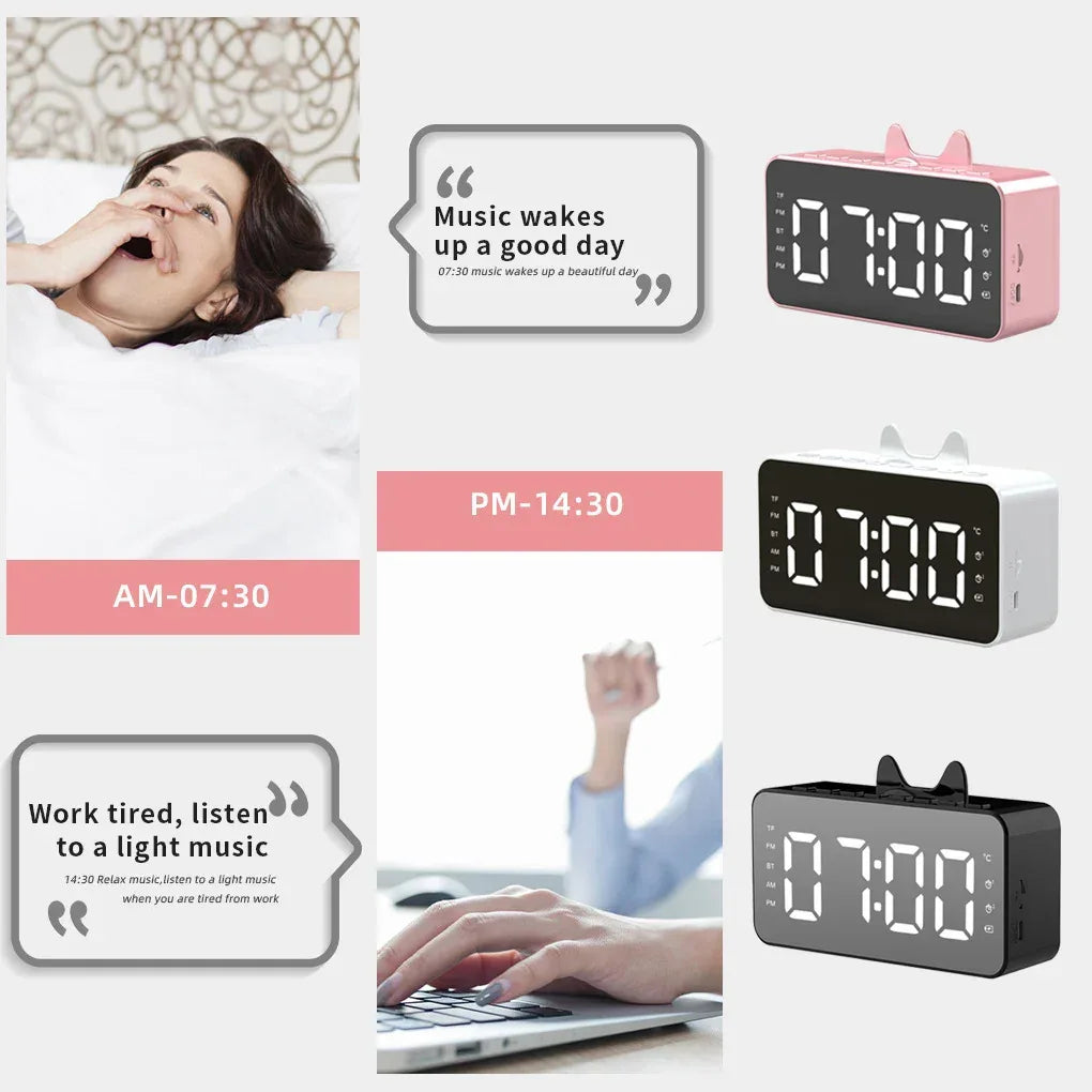 Multifunctional Alarm Clock with Temperature Display