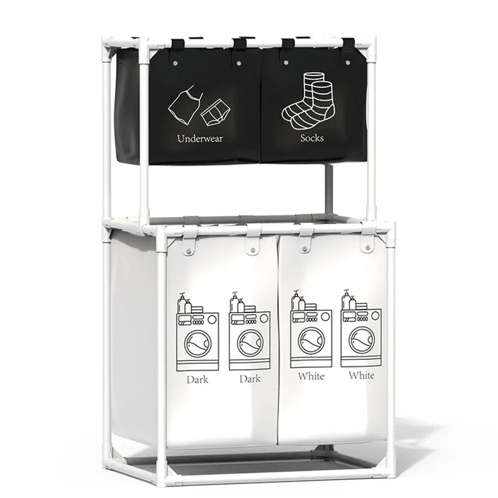 Multifunctional Laundry Basket with Dividers