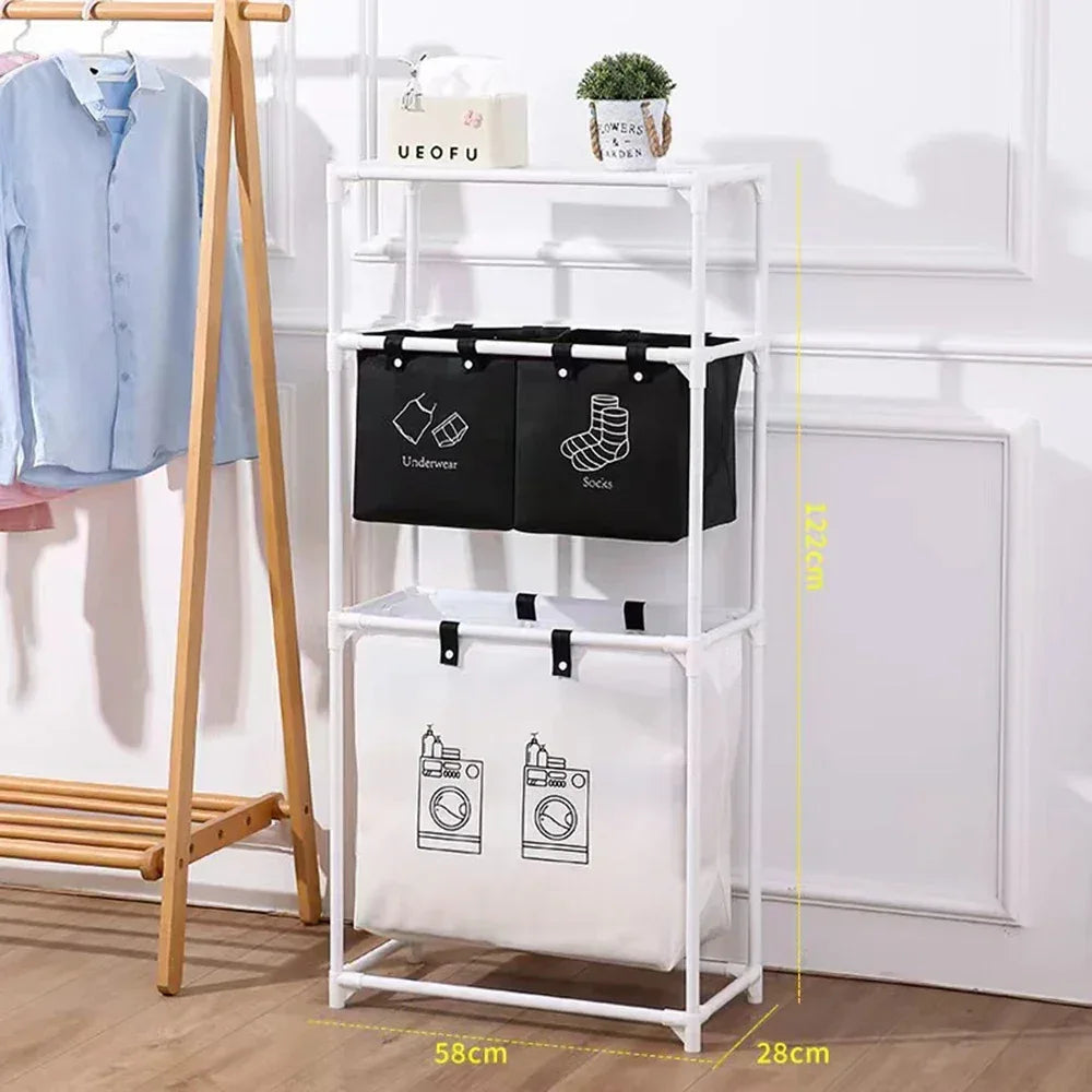 Multifunctional Laundry Basket with Dividers