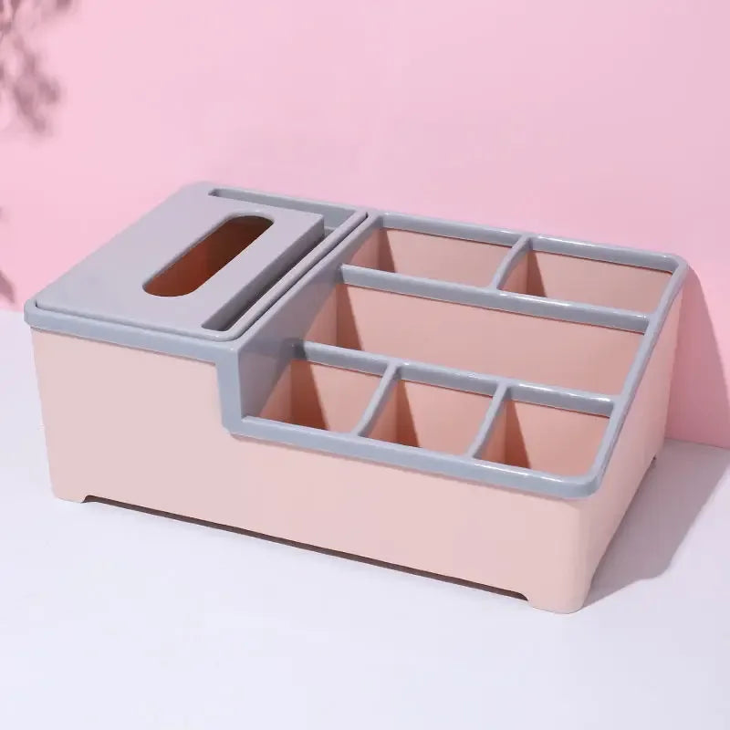 Multifunctional Organizer for Desk with Tissue Holder