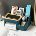 Multifunctional Organizer for Desk with Tissue Holder