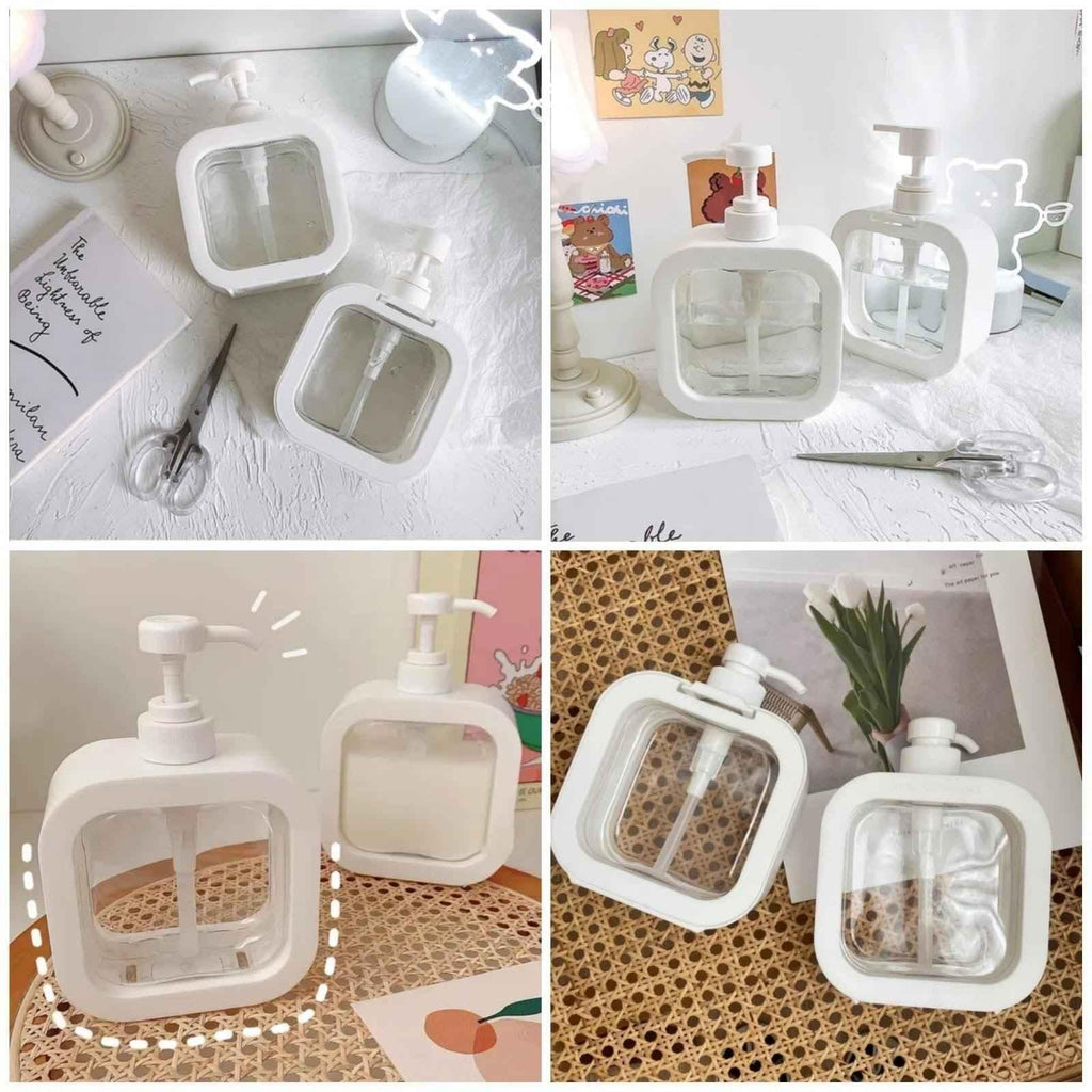 Square Soap Dispenser with Modern & Refillable