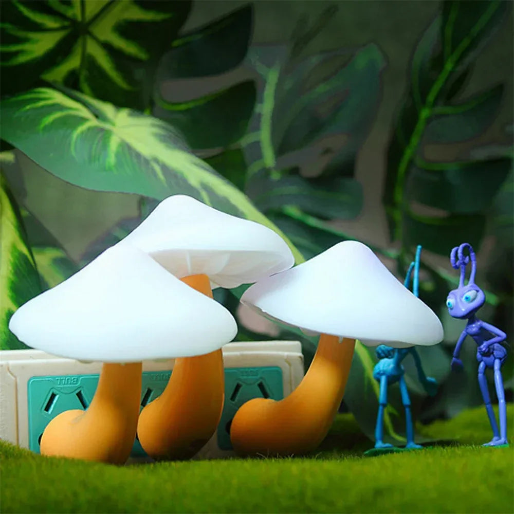 Mushroom LED Night Light with Color Changing Glow