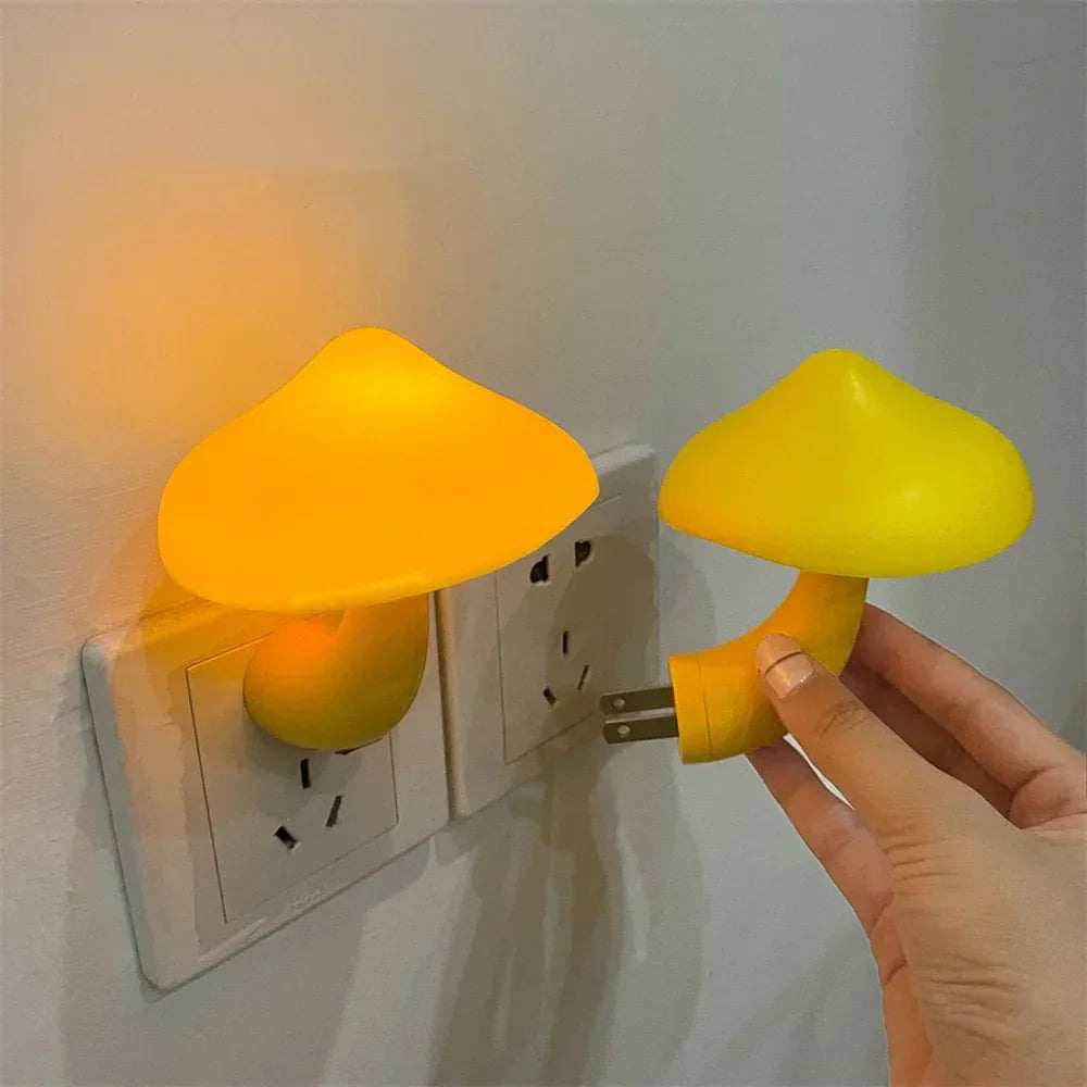 Mushroom LED Night Light with Color Changing Glow