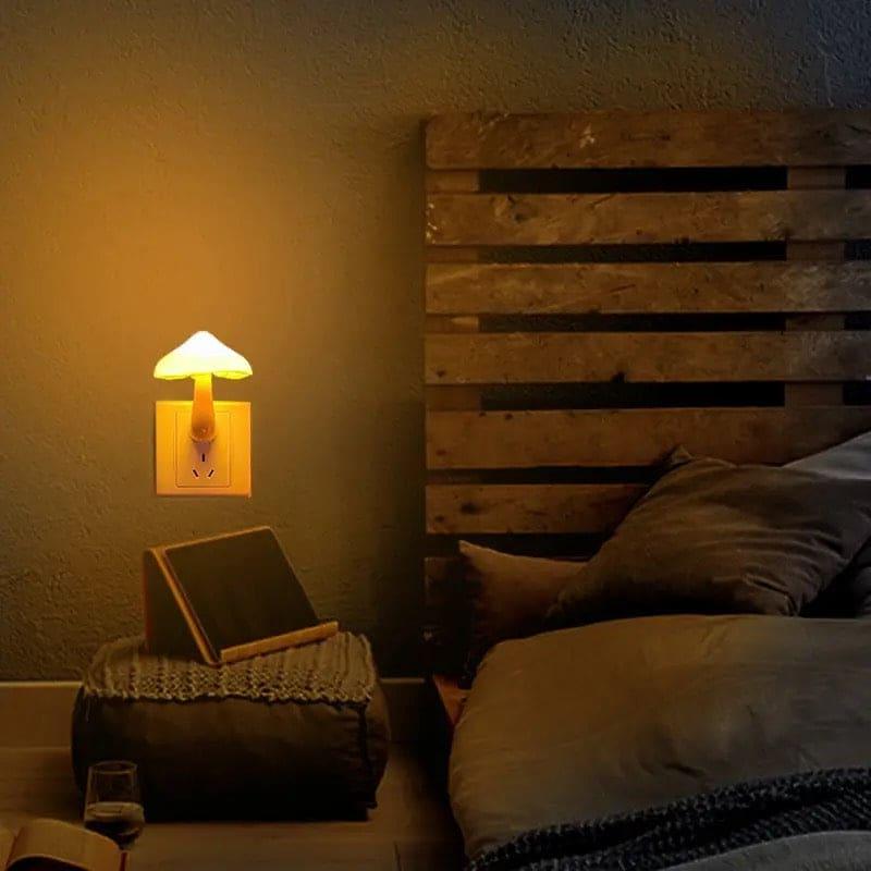 Mushroom Night Light Plug In - Warm Glow