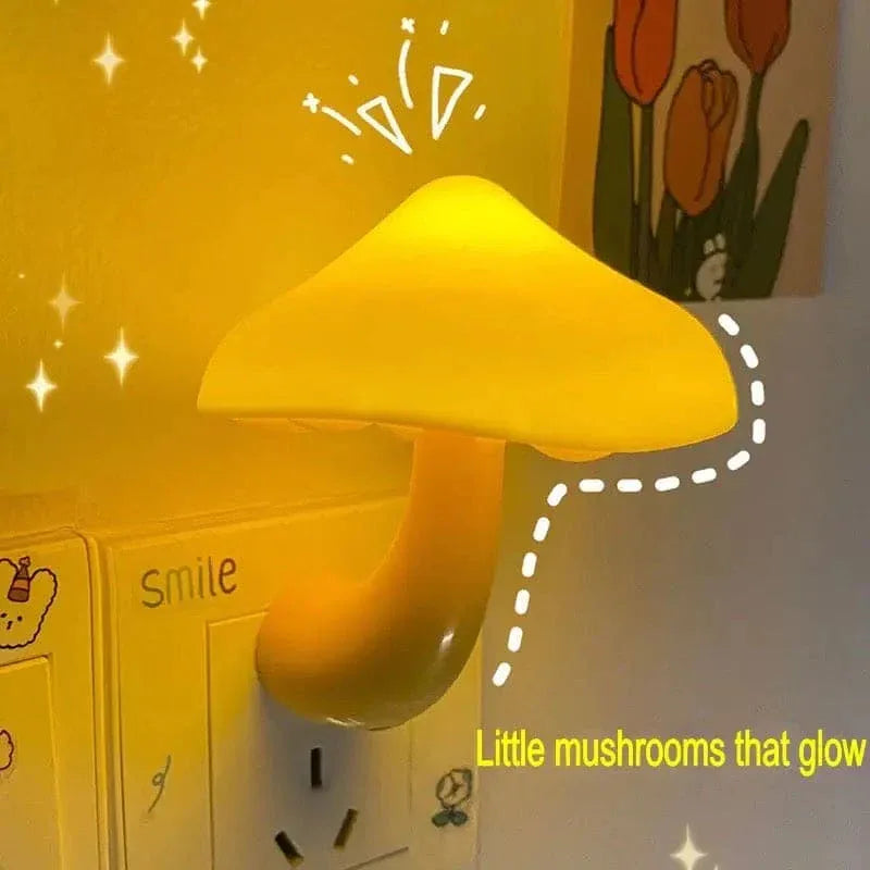 Mushroom Night Light Plug In - Warm Glow