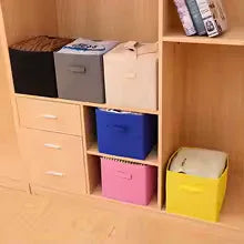 Non-Woven Storage Basket with Handle - Durable & Foldable
