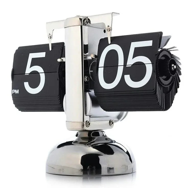 Flip desk clock retro - Metal Vintage Flip Clock